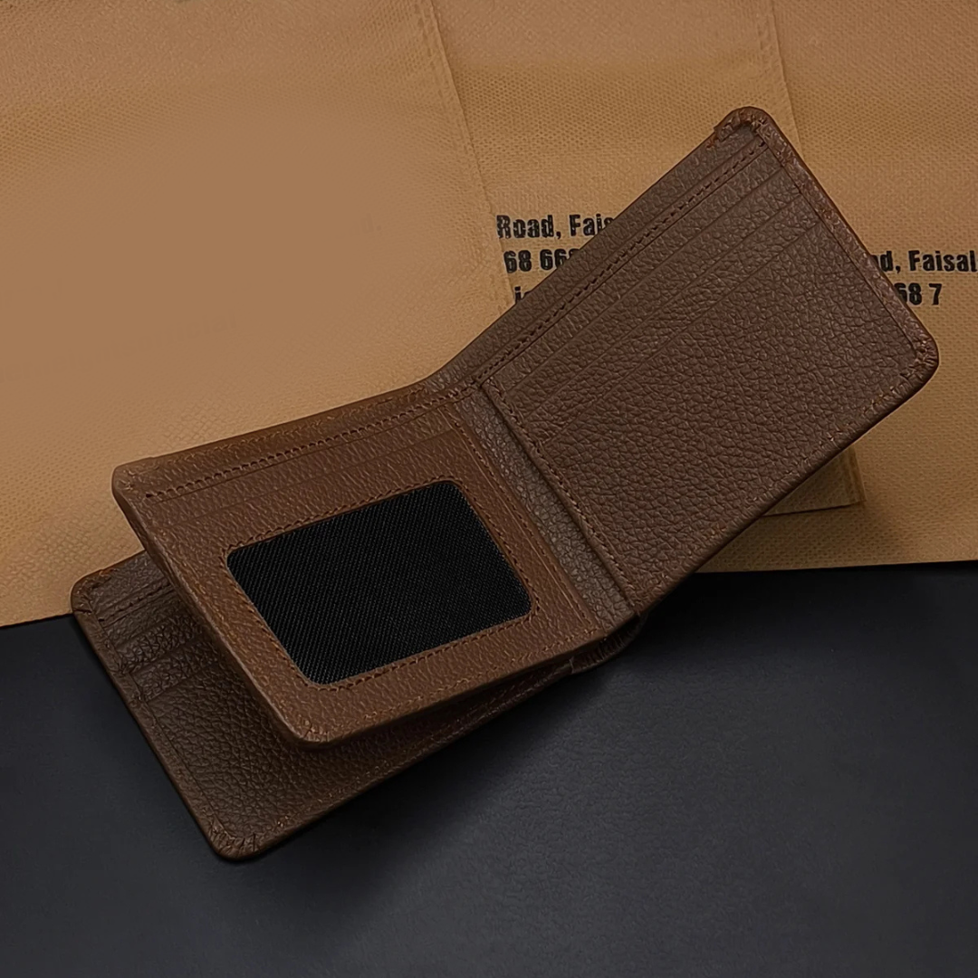 3-Cash-Pocket Classic Wallet with 1-Year Warranty — Built for Daily Use