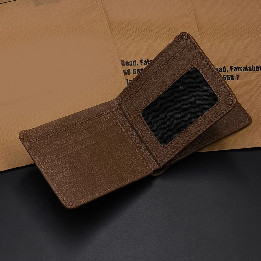 3-Cash-Pocket Classic Wallet with 1-Year Warranty — Built for Daily Use