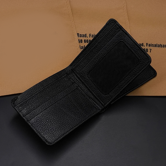 3-Cash-Pocket Classic Wallet with 1-Year Warranty — Built for Daily Use