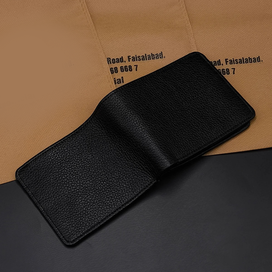 3-Cash-Pocket Classic Wallet with 1-Year Warranty — Built for Daily Use