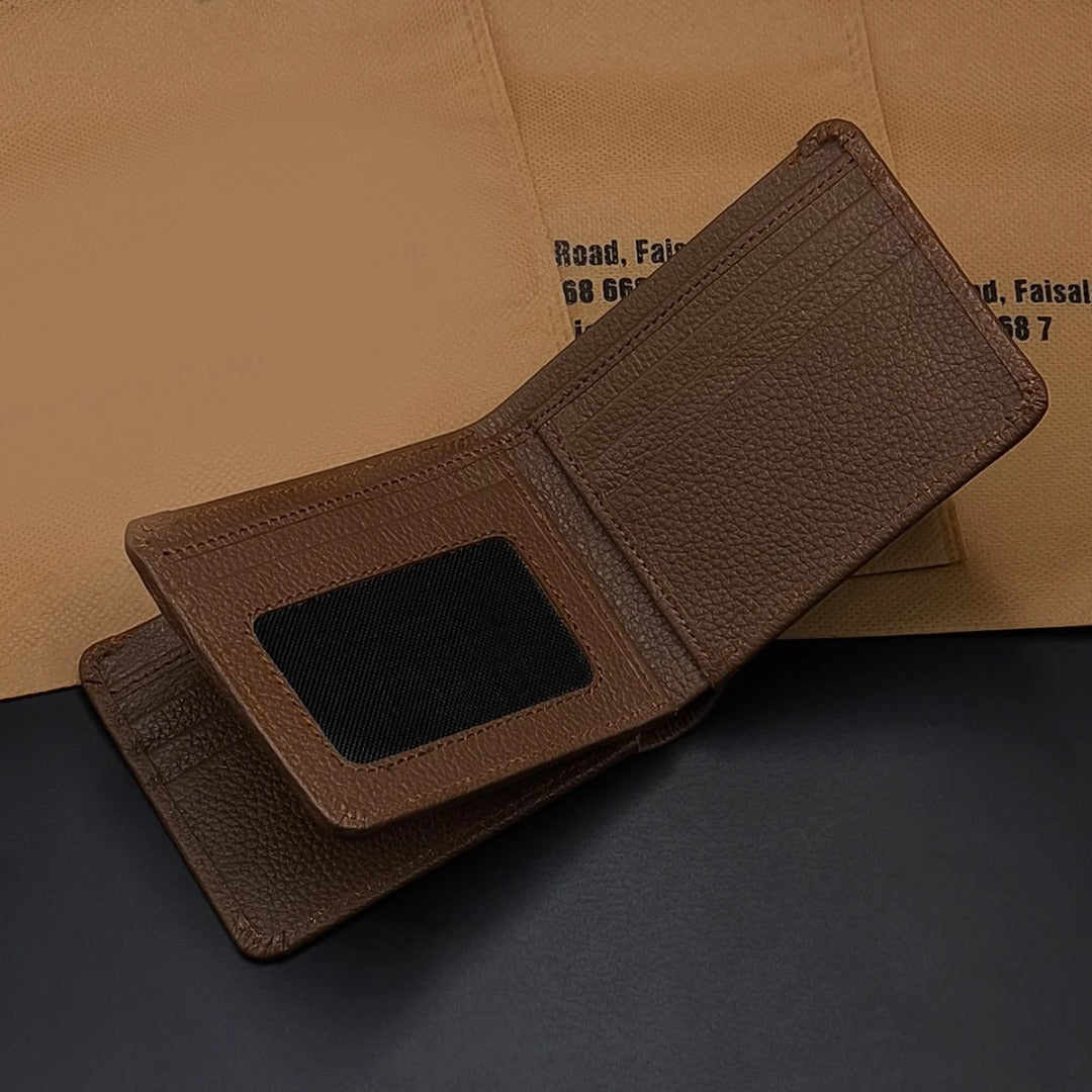 Designed for Daily Use: Premium Leather Wallet-Brown